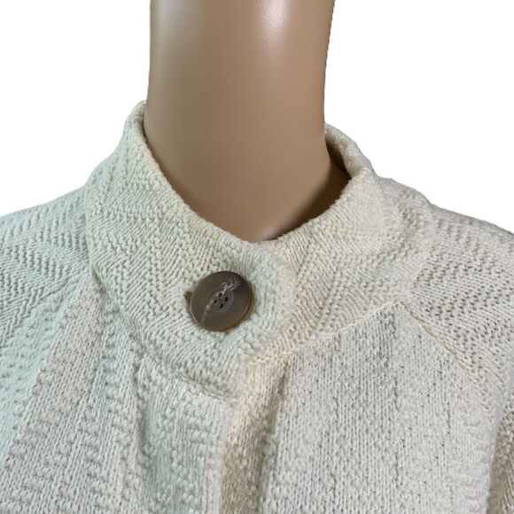 JM Collection Gray Brown Chevron Button Open Front Cardigan Sz 2X Work Academia - Picture 2 of 12